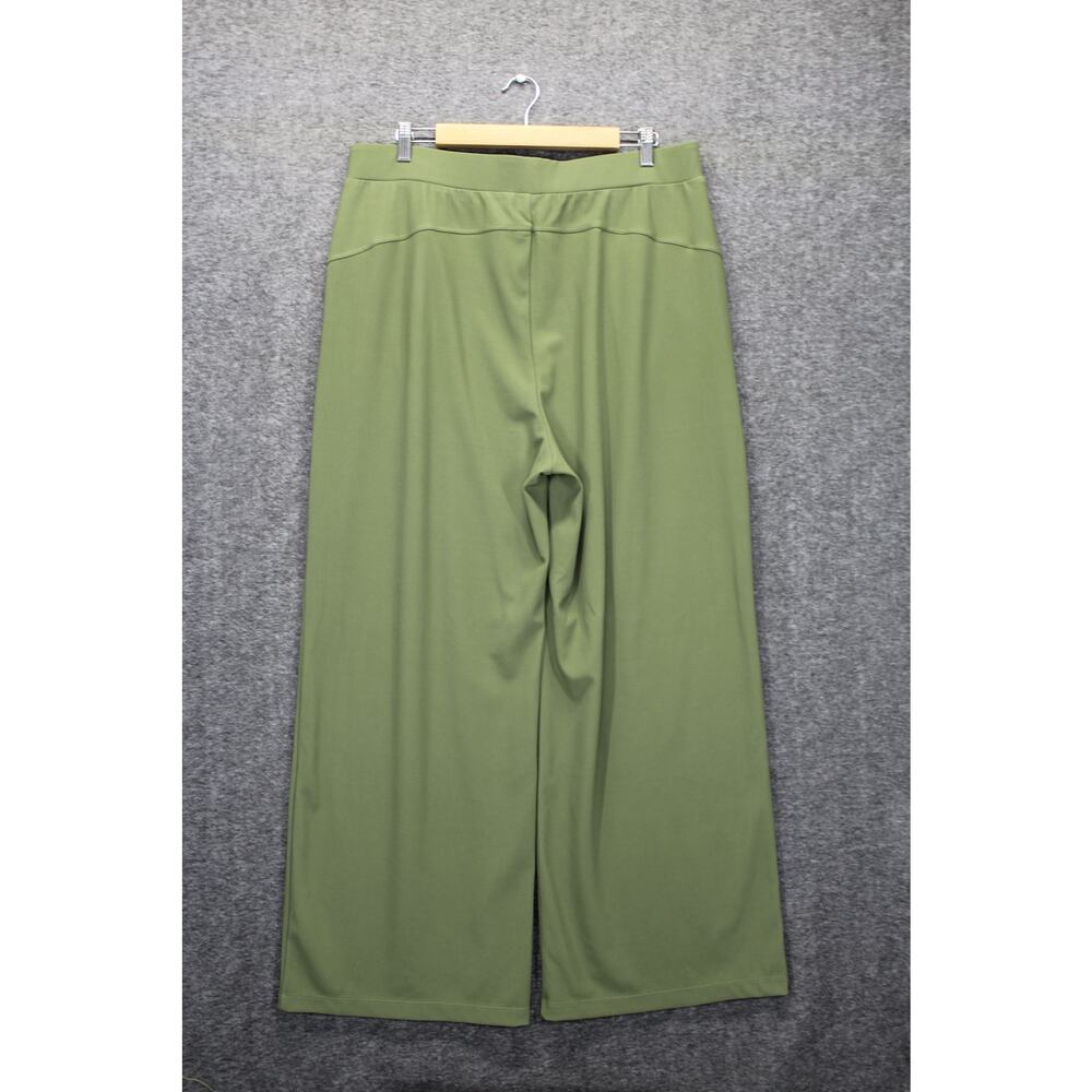 Halara Wide Leg Palazzo Pull On Pants size XL Green - Picture 2 of 4